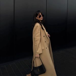 Zara wool oversized coat bloggers fav